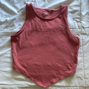 pink tank top